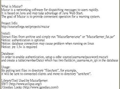 MazurClient 0.7.1.1 Popup Window for Text