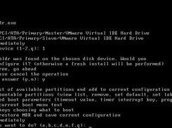 CLI mbldr under FreeDOS: main configuration menu