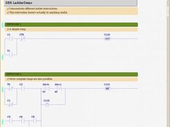 MBLogic - Example of a program in ladder format.