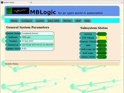 MBLogic - Example of the system status page