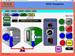 HMI - Example of an HMI web page.