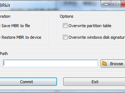 Restore MBR to disk device