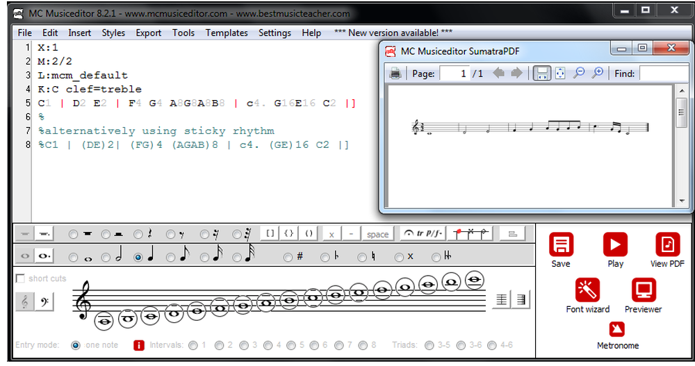 MC Musiceditor Screenshot 1