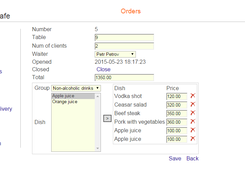 Order booking