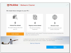 McAfee Malware Cleaner Screenshot 1