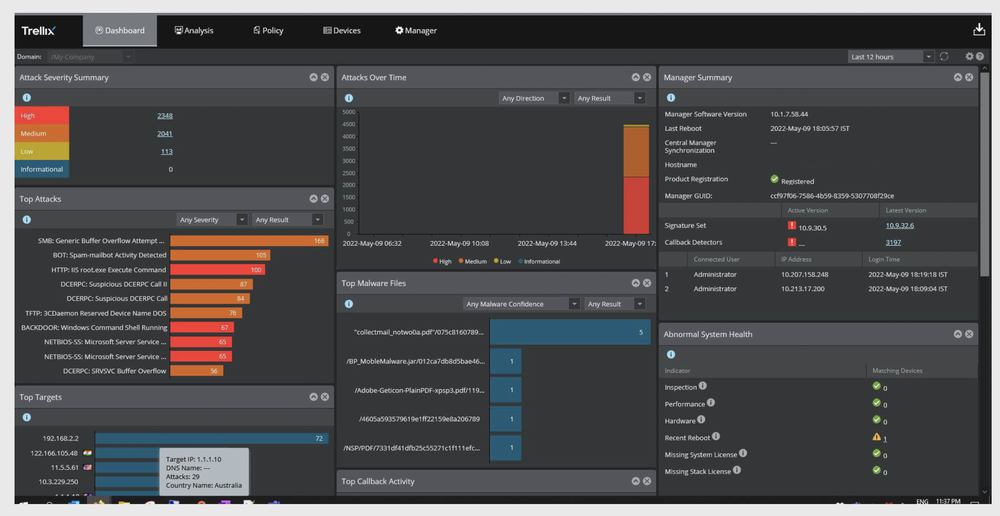 Trellix Intrusion Prevention System Screenshot 1