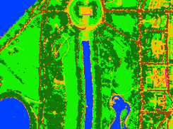 classification result (hyperspectral data processing example)