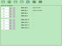 Analog I/O Setting Page