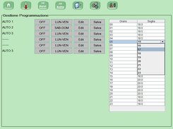 Temperature Setting Page