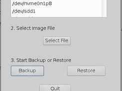 Screenshot MCImageBackup