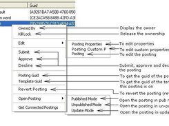 Posting with Context Menu