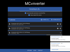 MConverter has a dark mode