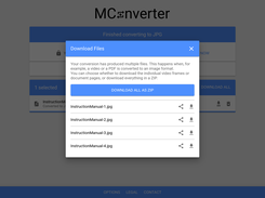 MConverter can create multiple output files from a single input