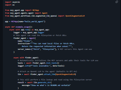 MCP Agent Screenshot 1