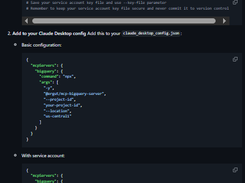 MCP BigQuery Server Screenshot 1