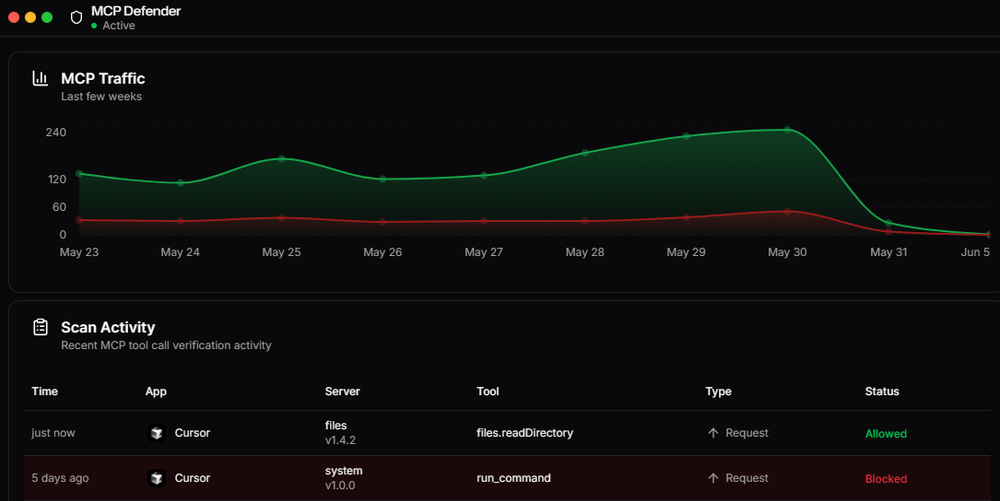 MCP Defender Screenshot 1
