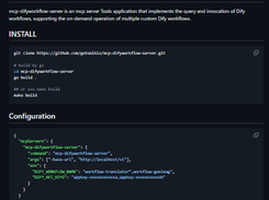 MCP DifyWorkflow Server Screenshot 1