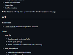 MCP Filesystem Server Screenshot 1