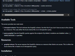 MCP GraphQL Screenshot 1