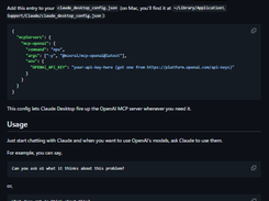 MCP OpenAI Screenshot 1