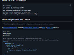 MCP Server and GW Screenshot 1