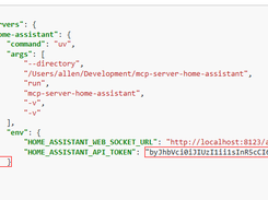 MCP Server Home Assistant Screenshot 1