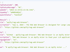 MCP Server RAG Web Browser Screenshot 1