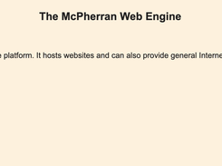 McPherran Web Engine Screenshot 1