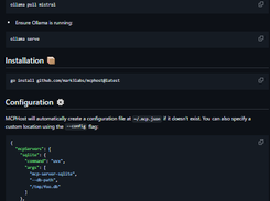 MCPHost Screenshot 1