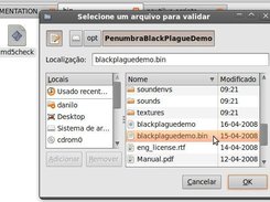 1) Execução do arquivo md5check (ou de um link)