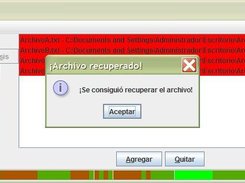 Aviso cuando se ha conseguido recuperar el archivo