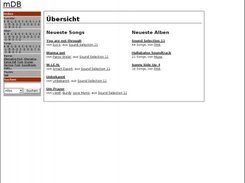 mDB showing it's startpage (german)