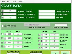 Mean MPS Calc main page