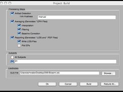 Build dialog for project targets (OSX)