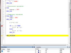 IEC 6.1131-3 ST Code Editor