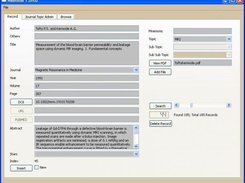 meBiblio 1.0 main window