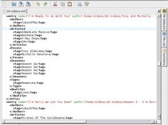 The xml being viewed in my favourite text editor