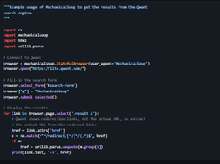MechanicalSoup Screenshot 1