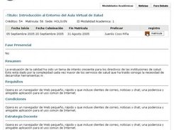 Detalles de una Modalidad Acadmica