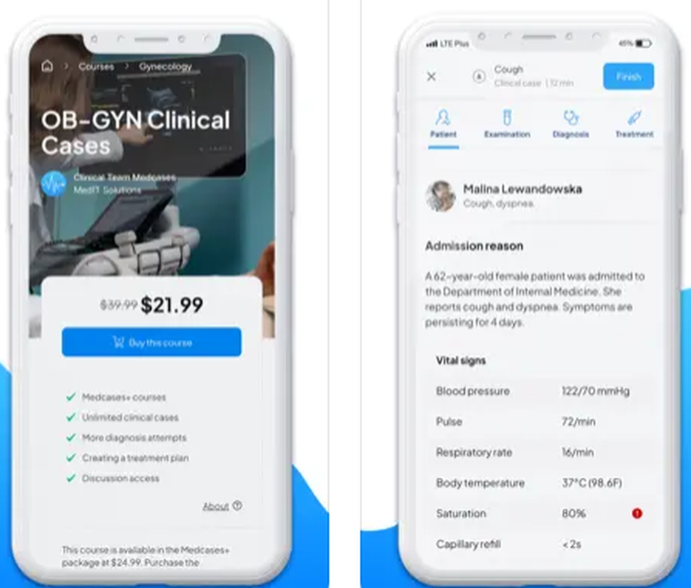 Medcases Virtual Patient Screenshot 1