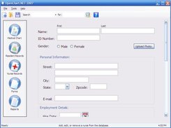 Nurse records tab clicked