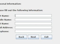 New user wizard personal info page(First Draft)