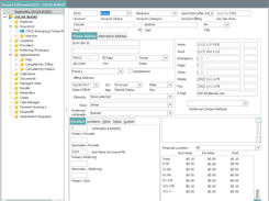 Patient Account Information Screen