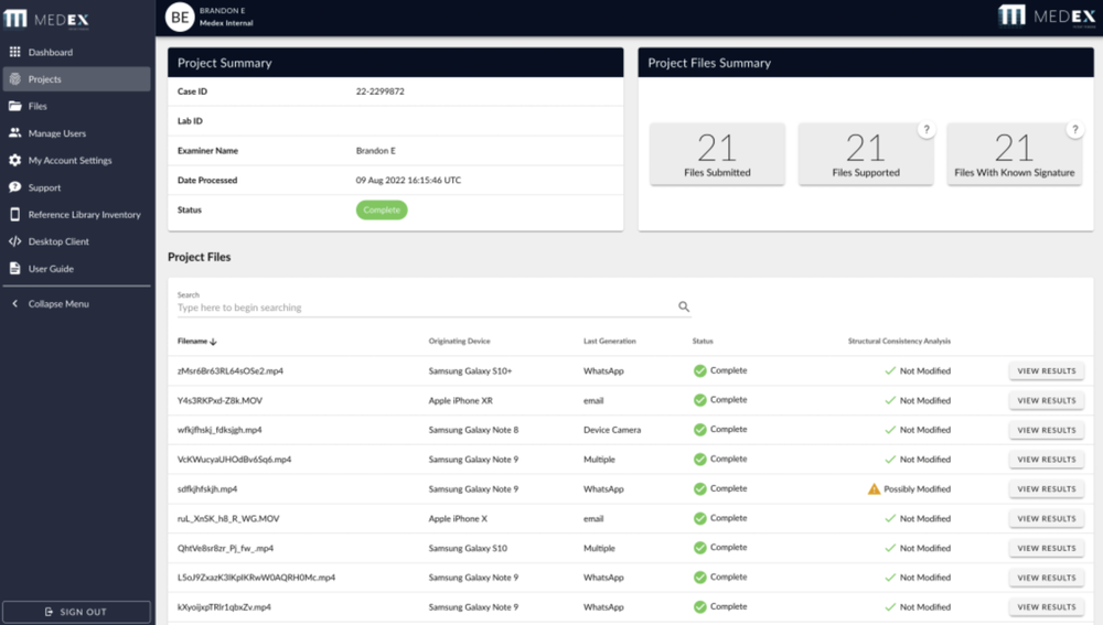 Medex Forensics Screenshot 1