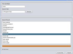 list of the found files