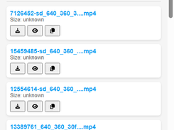 Video extract page with category