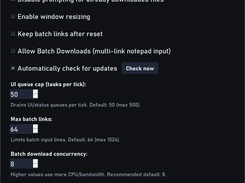 MediaCrate Settings UI
