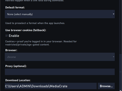 MediaCrate Preview Settings UI 6