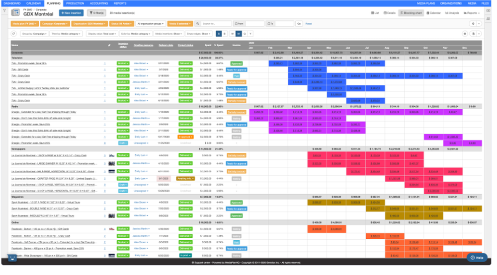 MediaPlanHQ Screenshot 1