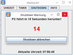 Sicherheitsabfage bei Shutdown